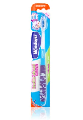 Wisdom Individual Cleaning Tip Medium Toothbrush