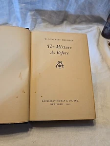 The Mixture As Before by W. Somerset Maugham 1940 HC  - Bild 1 von 9