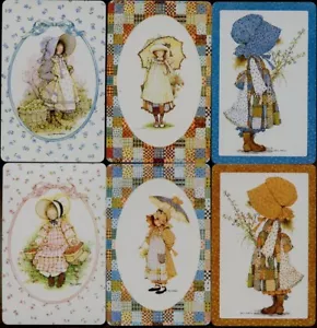 VINTAGE HOLLY HOBBIE SWAP CARDS SET OF SIX BRAND NEW CONDITION - Picture 1 of 1