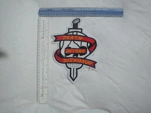 Special Forces/ US Army/ Marines Death before Dishonor embroidered large Patch - Picture 1 of 2