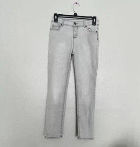 Childrens Place Skinny Jeans Girls Size 12 Gray Adjustable Waist - Picture 1 of 8