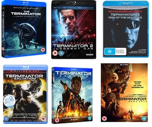TERMINATOR 1-6 1984-2019 Judgement Day/Salvation/Rise/Genisys/Dark Fate BLURAY s - Picture 1 of 1