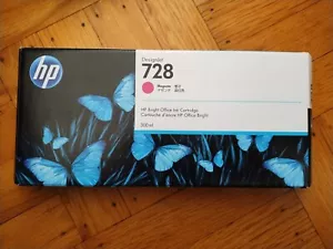 2024 Genuine HP 728 300ml Magenta Ink Cartridge F9K16A DesignJet T730 T830 MFP - Picture 1 of 1