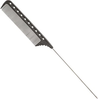YS Park YS122 Extra Long Pin Tail Comb Black/White