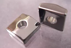 CHROME SQUARE PLATE FLOYD ROSE TREMOLO GUITAR LOCK NUT - Picture 1 of 3