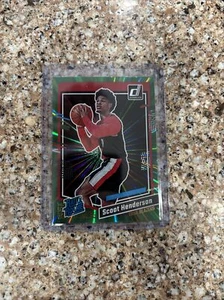 2023-24 Panini Donruss Scoot Henderson Rookie Green Holo Laser/Lazer RC #250 NM - Bild 1 von 2