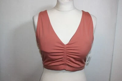 BNWT SIZE LARGE COREIO TERRACOTTA SPORTS / CROP TOP WITH STRAPPY BACK  6268 - Image 1 of 4