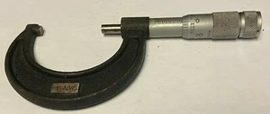 1"-2" PRATT & WHITNEY MICROMETER, FRICTION THIMBLE, USA, NEW, SLIGHT STAIN - Picture 1 of 3