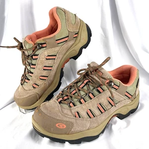 HI-TEC Bandera Low Hiking Shoes Women 8.5 Waterproof/DRI-TEC Brown/Orange 212209 - Picture 1 of 10