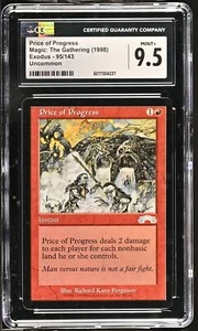 PRICE OF PROGRESS Exodus CGC 9.5 Vintage MTG [Nostalgium] - Picture 1 of 2