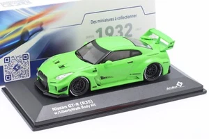 NISSAN GT-R (R35) Liberty Walk Body Kit 2020 Acid Green - 1/43 - Solido - Picture 1 of 5