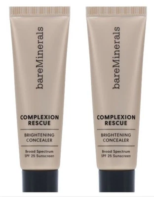 2 x BAREMINERALS COMPLEXION CONCEALER SPF 25 FAIR BIRCH 0.338 OZ ~ EXP 7/2024 - Image 1 of 3