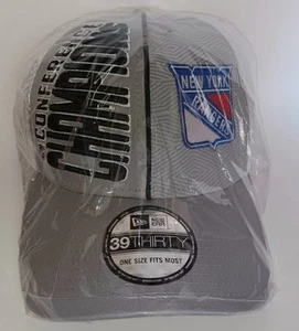 Cappello berretto camionista maglia NY Rangers New Era 39THIRTY 2014 NHL Stanley Cup Champ nuovo con etichette - Foto 1 di 7
