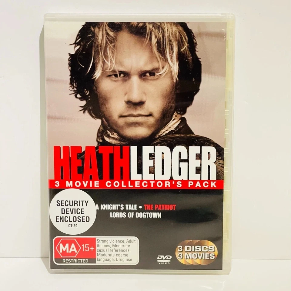 Heath Ledger 3 Movie Set (DVD R4) Knights Tale/The Patriot/Lords of Dogtown - Image 1 of 1