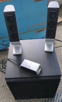 Creative Labs I-Trigue 2.1 3300 Speaker System Powered Subwoofer Complete 5 Pcs. - Image 1 of 4