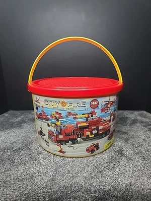 Excercise N Play City Fire Command Emergency Vehicles Set Bucket - Image 1 of 4