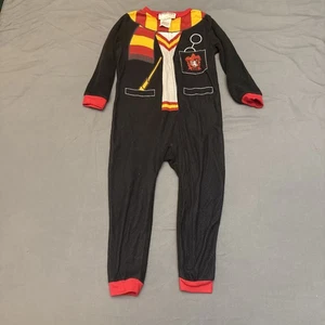 Harry Potter Schlafanzug mit Reißverschluss 3t schwarz Gryffindor - Bild 1 von 4