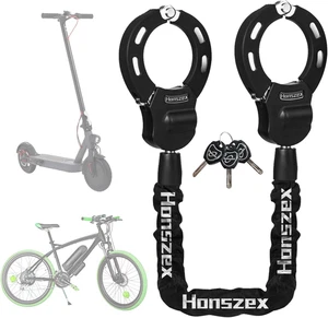 Honszex Lucchetto per Monopattino Elettrico - Lucchetto per Manette, Antifurto, 92 cm - Foto 1 di 20