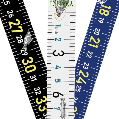51" Waterproof Self-Adhesive Fishing Ruler Decals - 3 Pack in Mixed Colors - Image 1 of 4