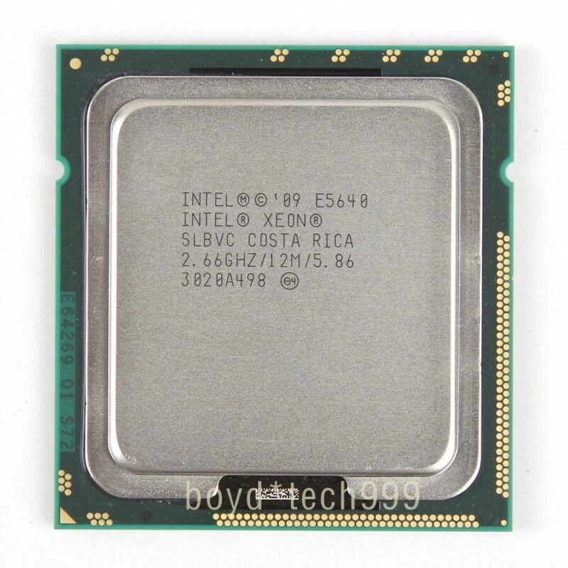 Intel Xeon E5640 Quad-Core CPU Processor 2.66 GHz 5.86 GT/s LGA 1366 12 MB - Image 1 of 1