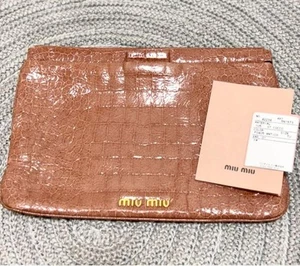 MIU MIU enamel clutch bag from japan - Picture 1 of 7