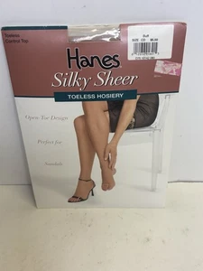 Hanes. Silky Sheer.  Pantyhose Control Top. Size CD  Buff. New - Picture 1 of 6