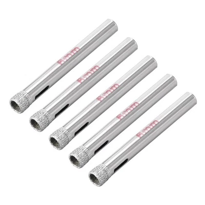 UXCELL 6mm Diamante punte trapano seghe tazza vetro ceramica gres porcellanato 5 pz