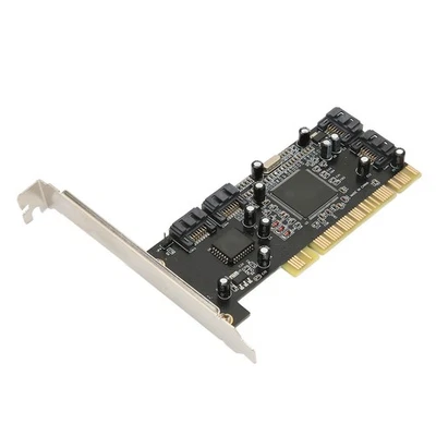 PCI To 4 Port Card 4 Independent Serial ATA Channels 1.5Gbps Transfer P New - Image 1 of 4
