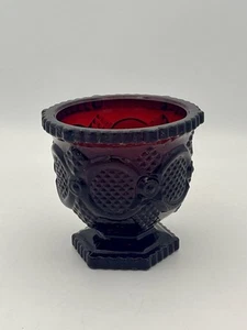 Avon Cape Cod 1876 Ruby Red Glass Footed 3 1/2" Sugar Bowl - Picture 1 of 3