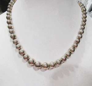 Jewelry Sterling Silver Tiffany & Co. Bead Necklace - Picture 1 of 1