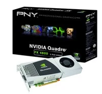 PNY VCQFX4800-PCIE-PB - 1,5 GB - GDDR3 - 384 Bit - 2560 x 1600 Pixel - Image 1 of 1