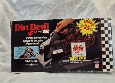 Dirt Devil Royal Series 500 Hand Held Vacuum With Box Red/Black 25 Foot Cord USA - Image 1 of 4