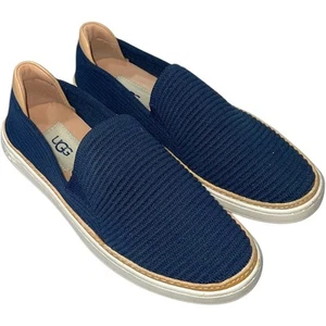 UGG SAMMY Navy Blue Knit Slip On Sneakers Size: US 5.5 - Picture 1 of 8