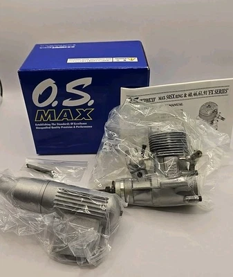 O.S. Max 46 FX RC Engine Airplane FX Series Nitro Engine with Muffler .46 15460 - Image 1 of 4