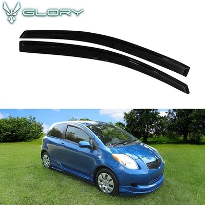 Fits 07-11 Toyota Yaris XP90 Hatchback Acrylic Window Visor Rain Guard Deflector - Image 1 of 4