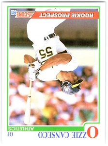 Ozzie Canseco Score sports #346 Baseball Oakland Athletics - Picture 1 of 2