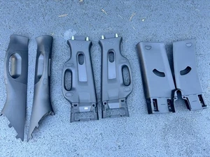 ✅2009-2018 RAM 1500 2500 A-B-C-PILLAR MOLDING UPPER PANEL TRIM SET BLACK OEM - Picture 1 of 7