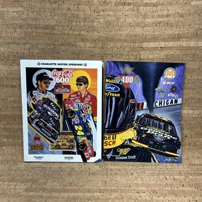 Vintage Nascar Program Lot Of 2 Magazines Coca Cola 600 Miller 400 - Image 1 of 3