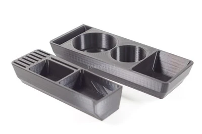 2 X черный центральной консоли подстаканник держатель для Mercedes Benz W201 190E 1982 + - Изображение 1 из 4