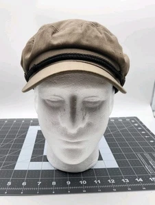 Greek Fisherman Cap Hat Brown With Rope Hat Band One Size Yachting Sailing. - Picture 1 of 9