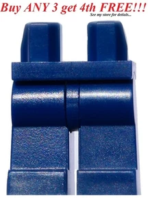 ☀️NEW Lego Legs Pants MINIFIGURE MINIFIG Plain DARK BLUE Boy/Girl Bottoms - Picture 1 of 3