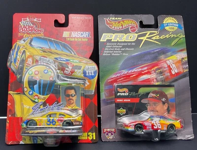 Lot of 2 1:64 NASCAR Die Cast #36 Ernie Irvan Hot Wheels & Racing Champions A9 - Image 1 of 4