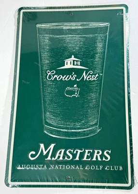 Masters Golf Pub Letrero Crows Nest Taza de Cerveza 2025 PGA Bar Casa Exhibición Nuevo Foto 1 de 4