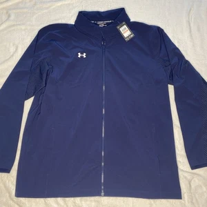 under armour squad 3.0 Herren 3XLT Jacke Blau Full Zip Neu mit Etikett Kapuze UA - Bild 1 von 5