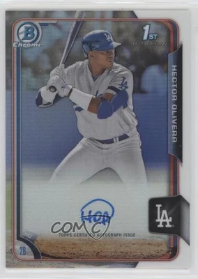 2015 Bowman Chrome Prospects Refractor /499 Hector Olivera Rookie Auto RC - Image 1 of 2