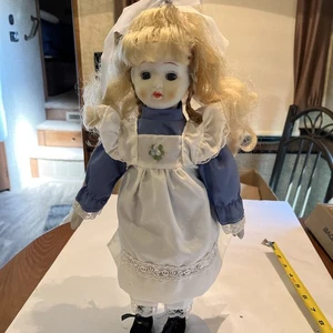 VINTAGE 16” Kaiser Chicago Porcelain Doll With Stand - Picture 1 of 3