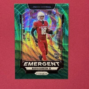 2024 Panini Prizm Marvin Harrison Jr. Emergent RC Green Wave Rookie #5 Cardinals - Picture 1 of 6