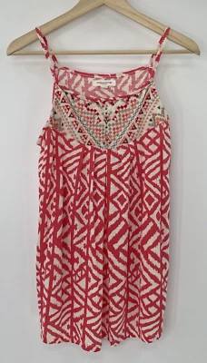 Camiseta sin mangas Beach Lunch Lounge para mujer con correa de espagueti azteca talla pequeña Foto 1 de 4