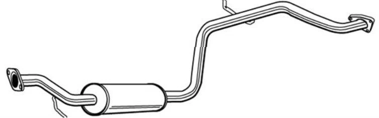 Bosal Mitteltopf Mittelschalldämpfer für Mitsubishi Space Star 1,3 1,6 1,8 16V - Изображение 1 из 1