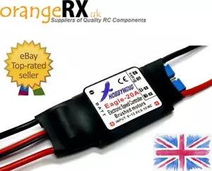 Hobbywing Eagle 20A BRUSHED ESC 20 AMP Brushed MOTOR Speed Controller orangeRX - Picture 1 of 2